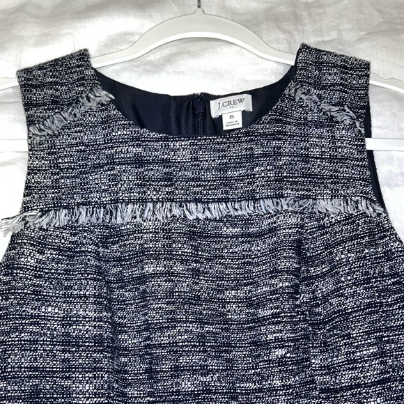 J. Crew Tweed Fringe Dress 6 - Picture 3 of 8